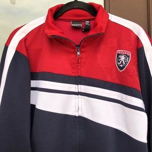 Billabong Red/White/Blue Warm-Up Jacket L